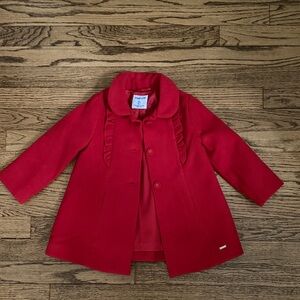 Mayoral 24m Red Pea Coat for Kids